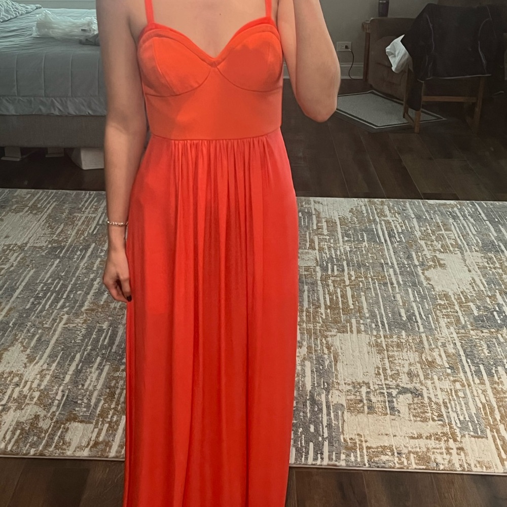 BCBGMaxAzria Vibrant Red Maxi Dress